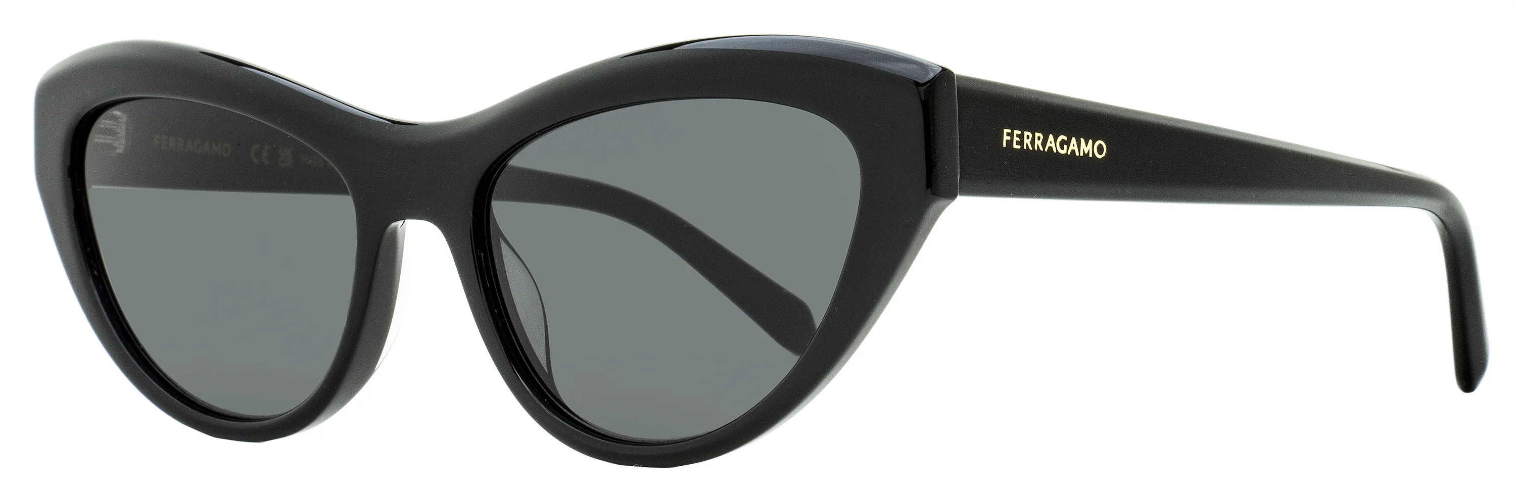 Ferragamo Women's Cat Eye Sunglasses SF1103S 001 Black 55mm | Shop Simon