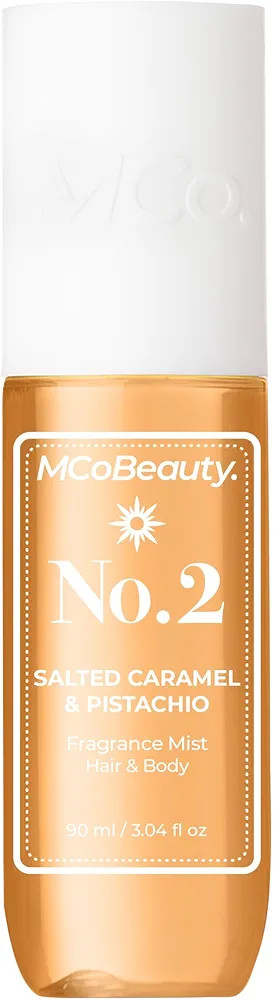 MCoBeauty Fragrance Mist No. 2 Salted Caramel & Pistachio Scent, Lightly Warm Scent with Sandalwo... | Amazon (US)