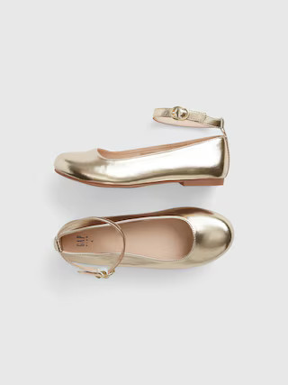 Kids Metallic Ballet Flats | Gap (US)
