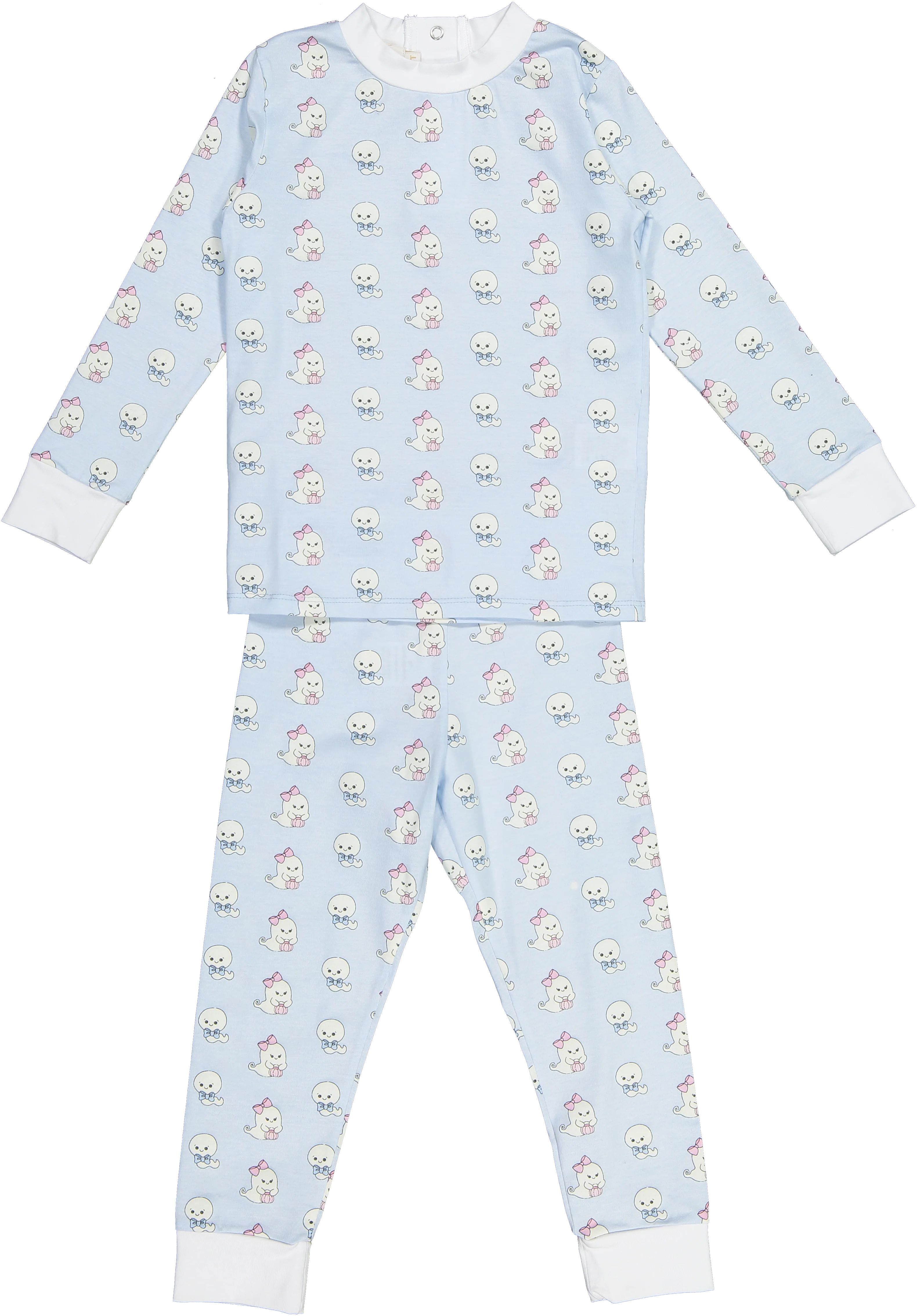 Sal & Pimenta Glowing Ghost Blue Pajamas | JoJo Mommy