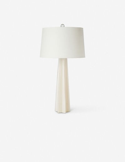 Klara Table Lamp, White | Lulu and Georgia 