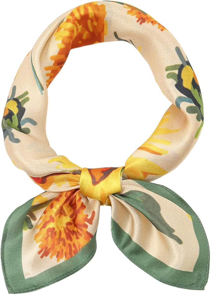 RIIQIICHY 100% Mulberry Silk Scarf Head Scarf for Women Hair Scarf for Sleeping Hair Wrapping at ... | Amazon (US)