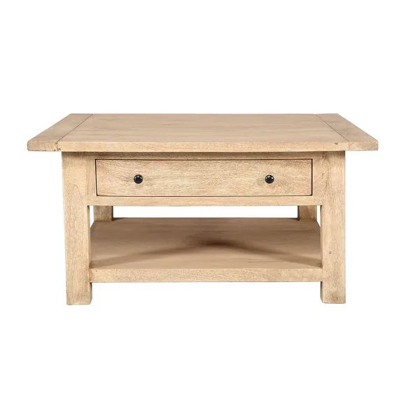 Traditional Farmhouse solid wood, handcrafted coffee table 36" X 36" X 18" Heirloom finish - 36" ... | Bed Bath & Beyond