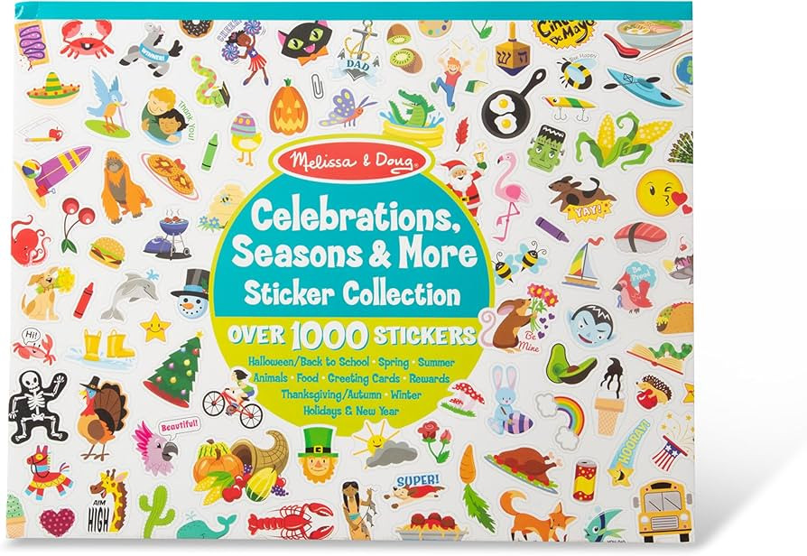 Melissa & Doug Sticker Collection Book: 1,000+ Stickers Seasons and Celebrations | Amazon (US)