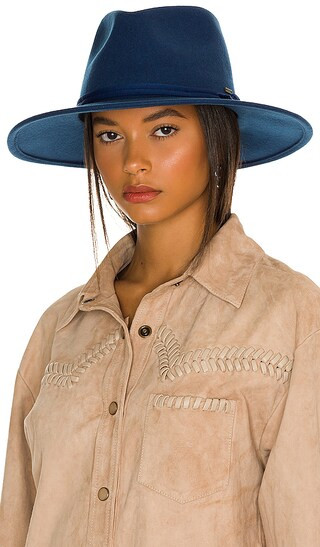 Joanna Packable Hat in Joe Blue | Revolve Clothing (Global)