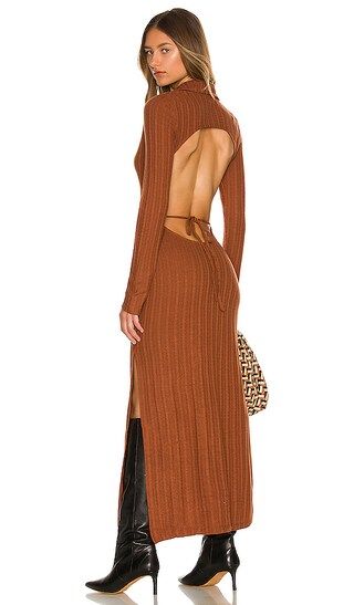 Arina Dress in Brown | Revolve Clothing (Global)