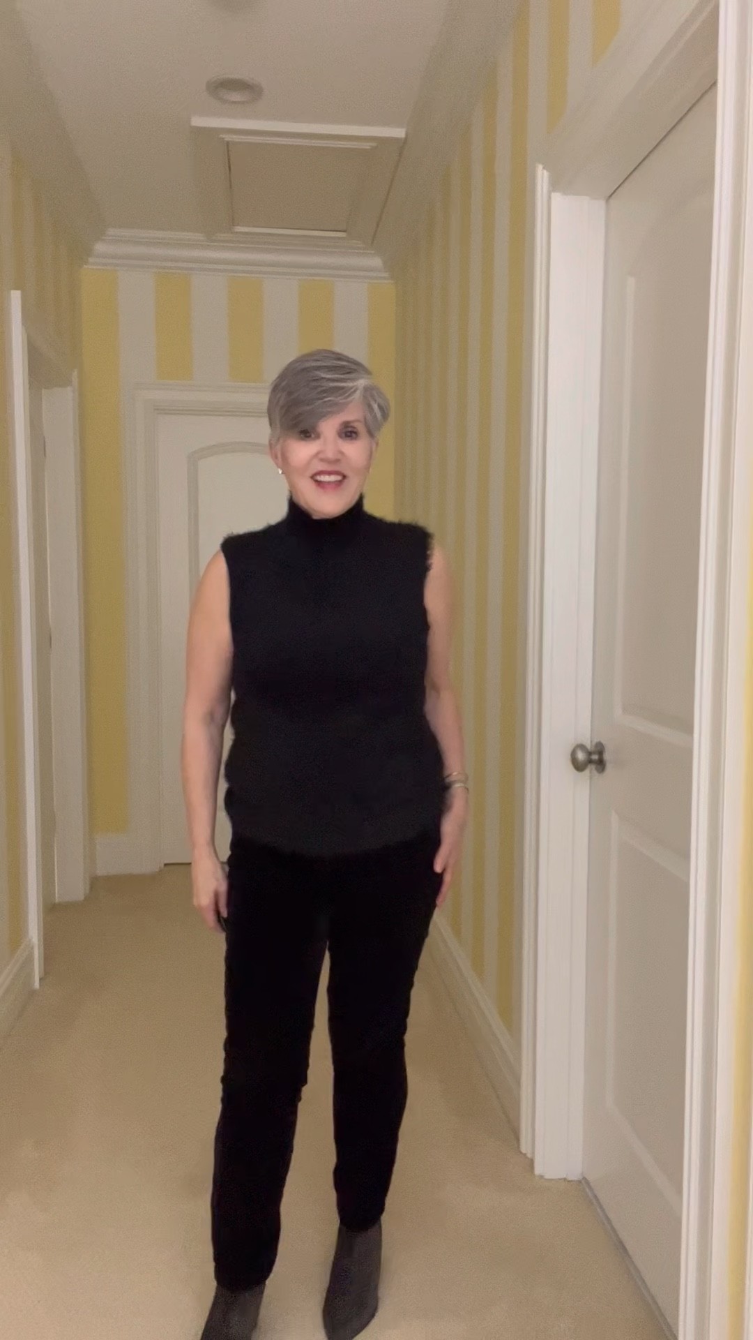 Date night look/ Nordstrom Halogen fuzzy top (S)/AG velvet jean 29/Grey booties (8)

#LTKstyletip #LTKSeasonal #LTKunder100