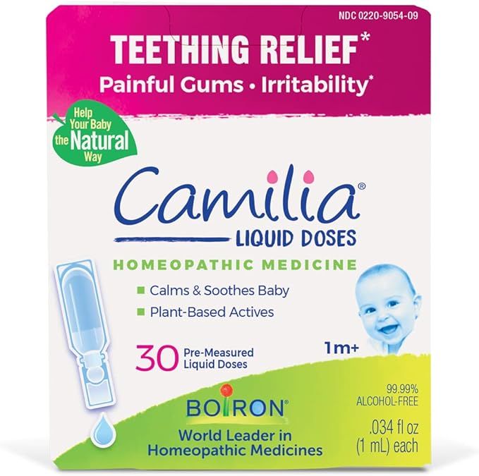 Boiron Camilia, Doses, Homeopathic Medicine for Teething Relief Natural - 30 Count | Amazon (US)