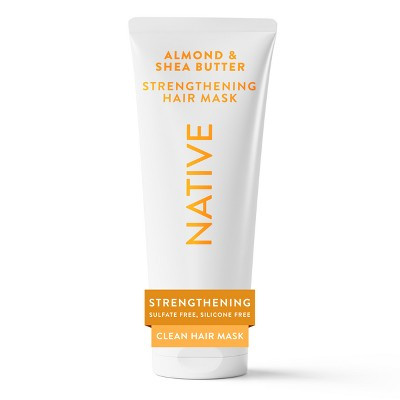 Native Vegan Hair Deep Conditioner Strengthening Hair Mask with Almond & Shea Butter, Clean, Sulfate, Paraben and Silicone Free - 6 fl oz | Target