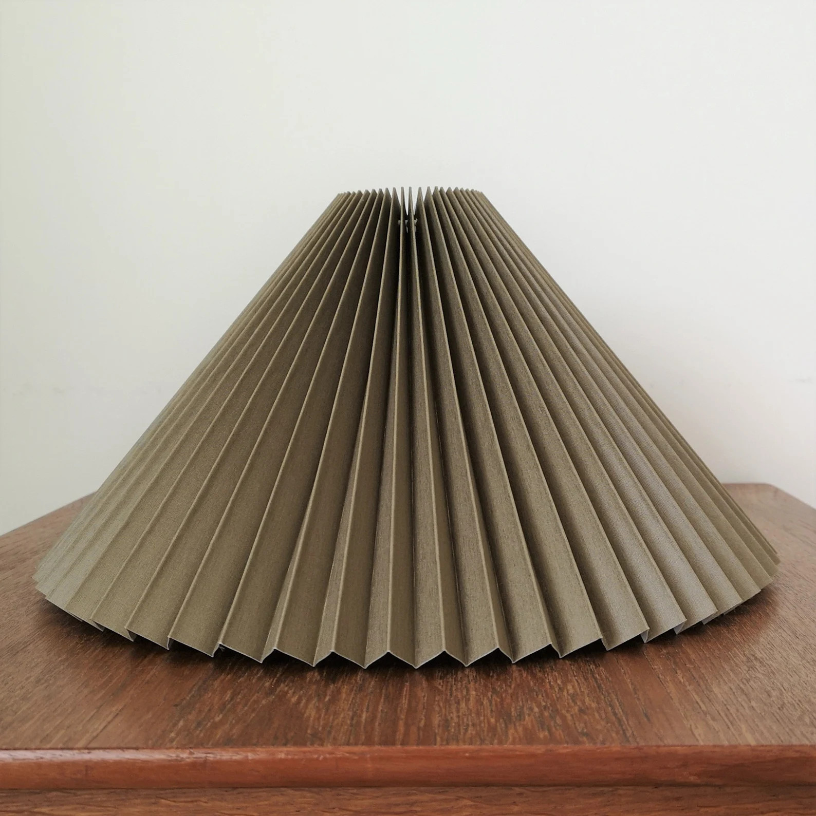 Clip on shade: Khaki Green chintz knife pleated lampshade | Etsy | Etsy (US)