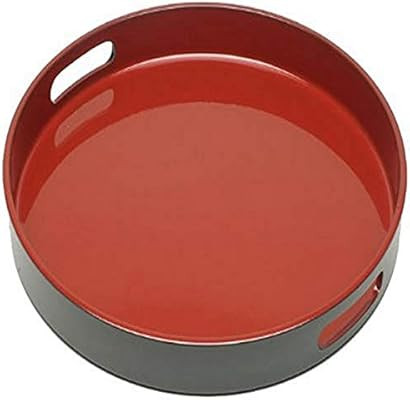Kotobuki Red and Black Lacquer Serving Tray, 13-1/2-Inch | Amazon (US)