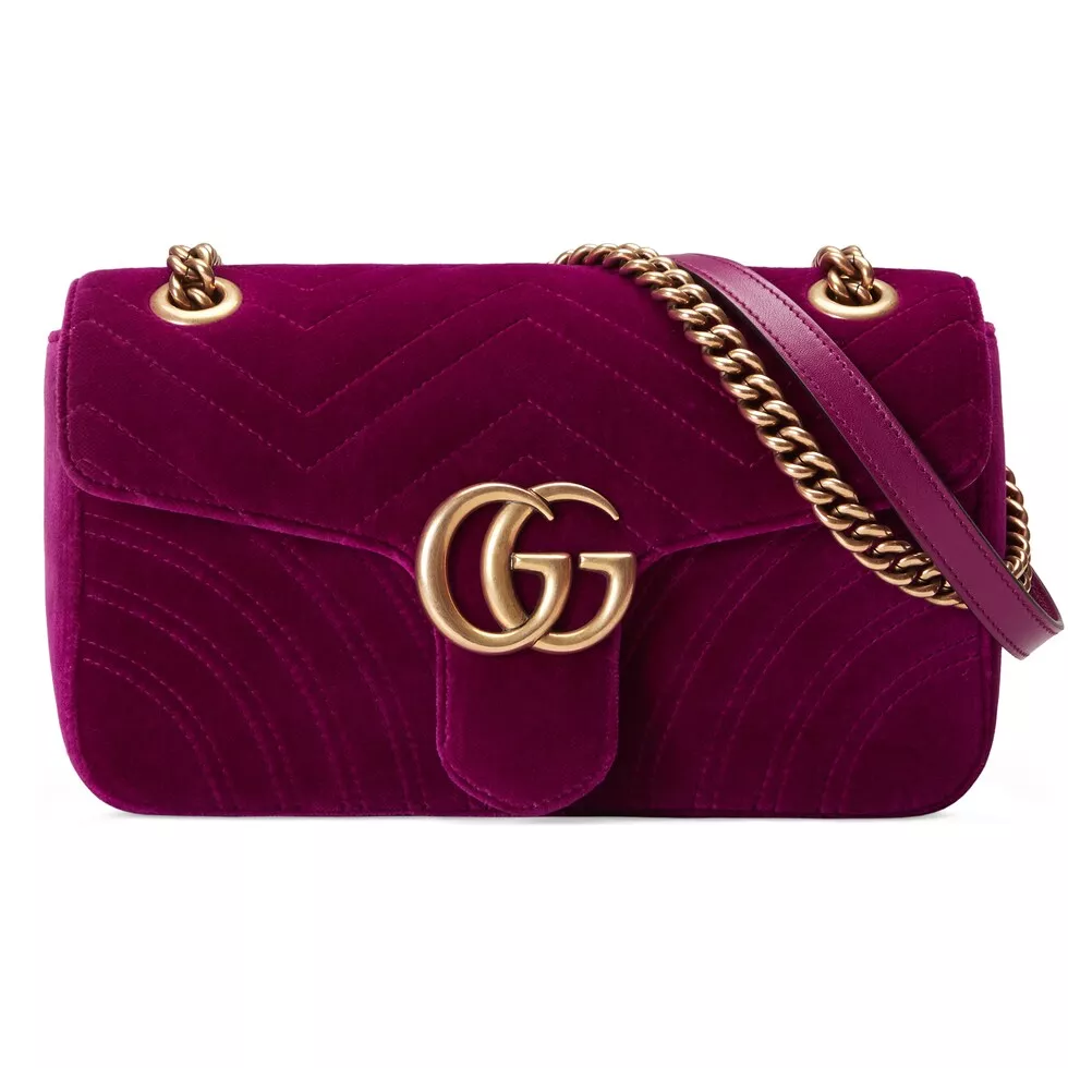Schultertasche GG Marmont aus Samt curated on LTK  Purple shoes outfit,  Loafers outfit, Fashion tights