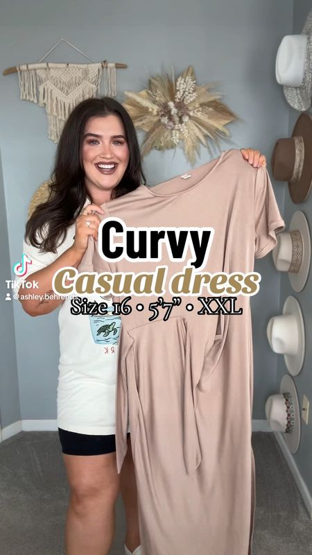 Looking for a cute + comfortable easy Summer outfit to throw on and go? 🌿☀️👗 This $30 Amazon midi dress is it! Breathable and soft fabric with sleeves and fabric cinching for a complimenting fit ✨ Wearing a size XXL, comes in 15+ colors! #mididress #casualoutfit

#LTKplussize #LTKstyletip #LTKVideo