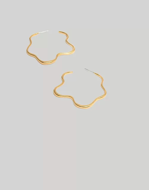 Wave Hoop Earrings | Madewell