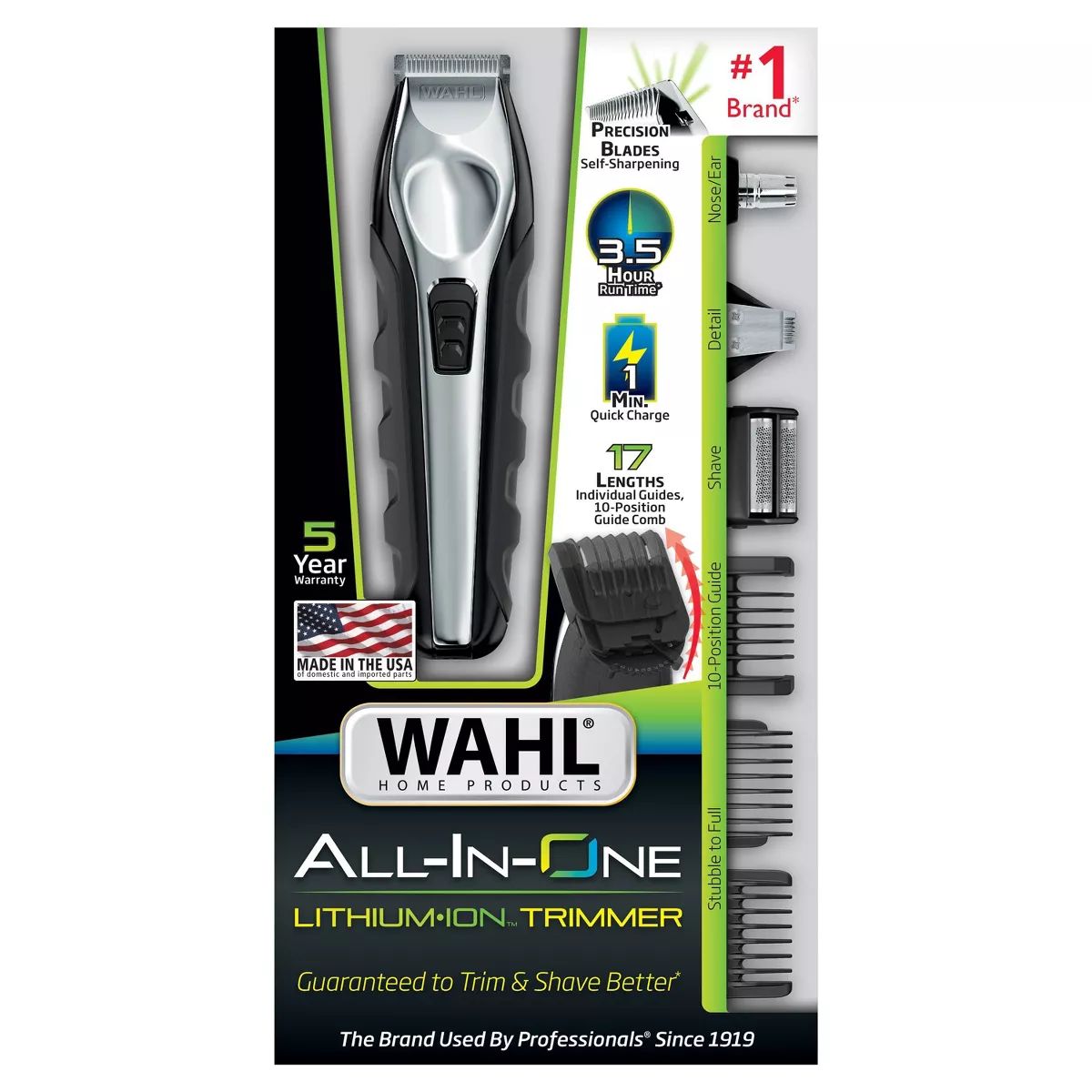 Wahl Lithium Ion Multi-Groomer Men's Beard, Facial & Total Body Groomer - 9888-600 | Target