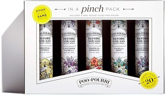 Amazon.com: Poo-Pourri Before-You-go Toilet Spray 10 ml Original Citrus 10 ml Lavender Vanilla 10... | Amazon (US)