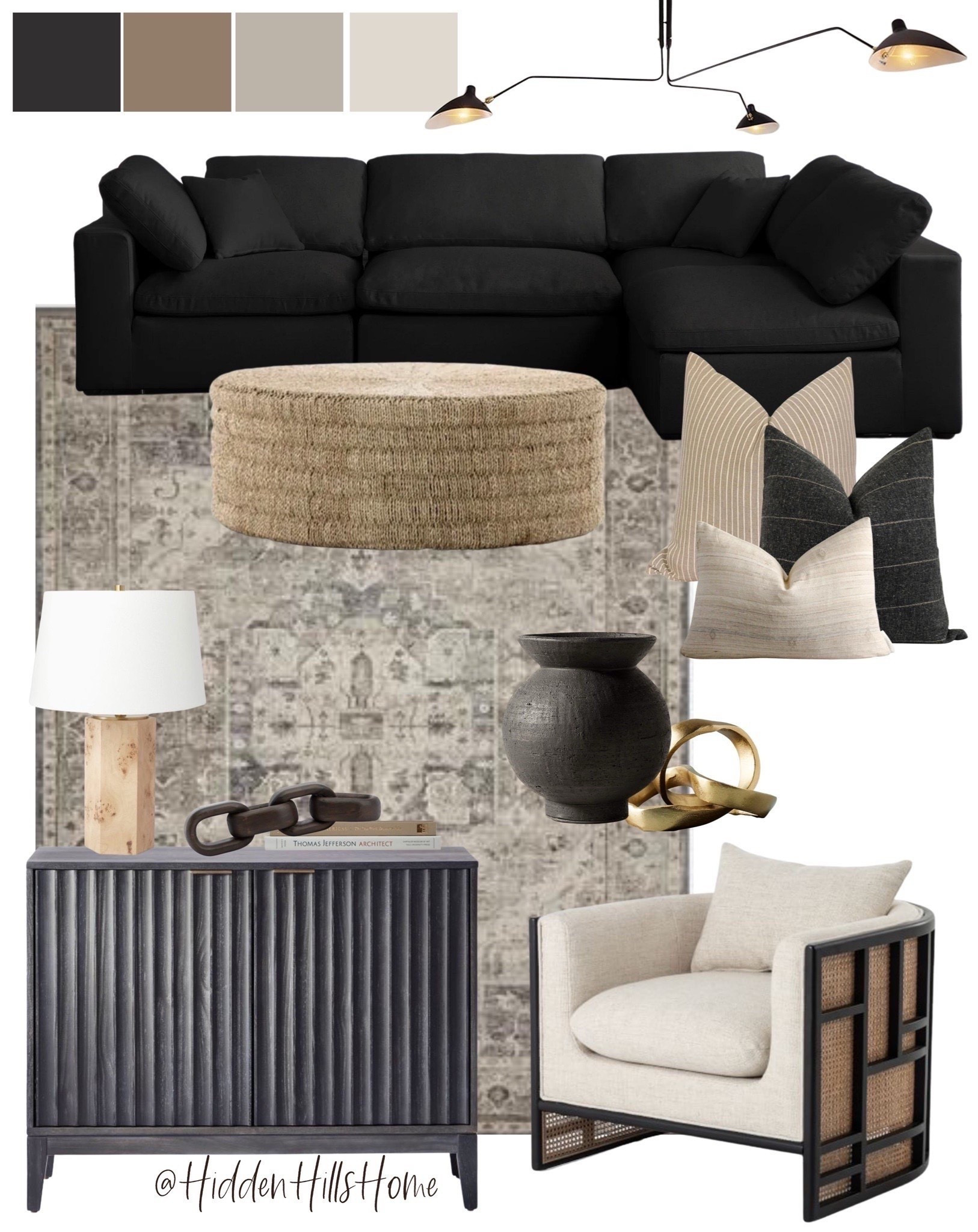 Living room decor, sectional sofa, moody living room decor ideas, living room mood board, cane back accent chair, coffee table #livingroom


#LTKSeasonal #LTKSaleAlert #LTKHome