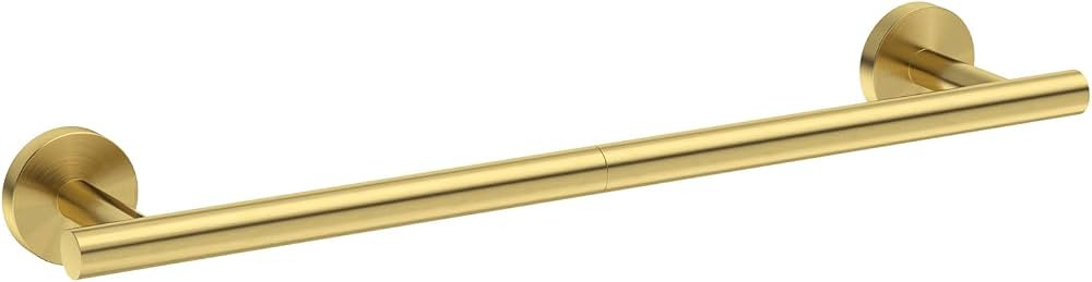 USHOWER Brushed Gold Towel Bar, 18-Inch Towel Racks for Bathroom Wall-Mounted, Thicken SUS304 Sta... | Amazon (US)