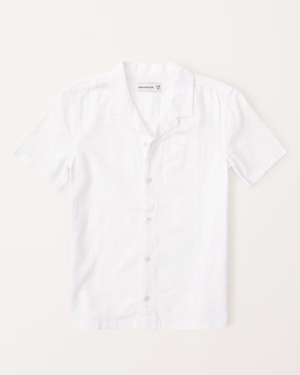 boys resort short-sleeve linen-blend shirt | boys | Abercrombie.com | Abercrombie & Fitch (US)