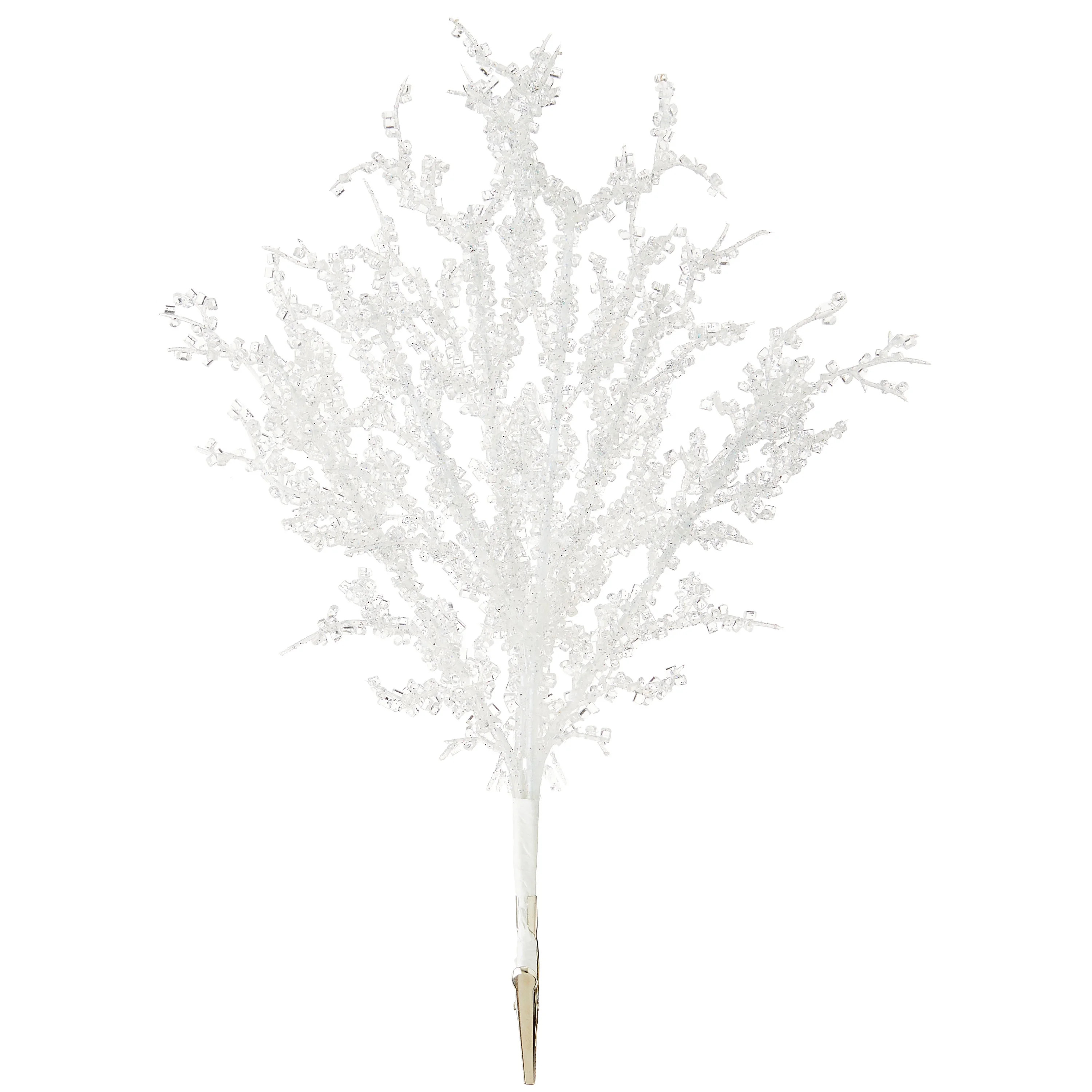 Crystal Decorative Christmas Clip, Silver, 9", by Holiday Time | Walmart (US)