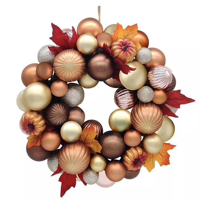Celebrate Together™ Fall Ornament Artificial Leaves Wreath | Kohls | Kohl's