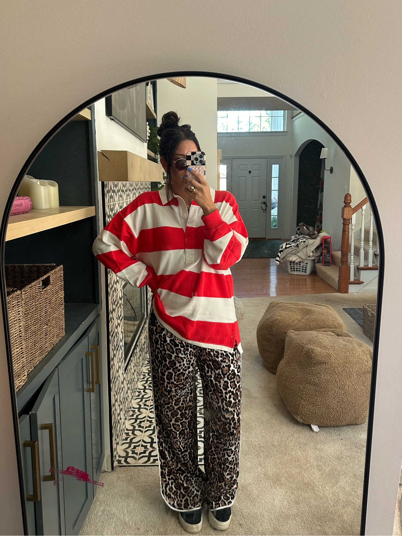 mixing prints is always a yes for me! 

shirt//large
pants// large 