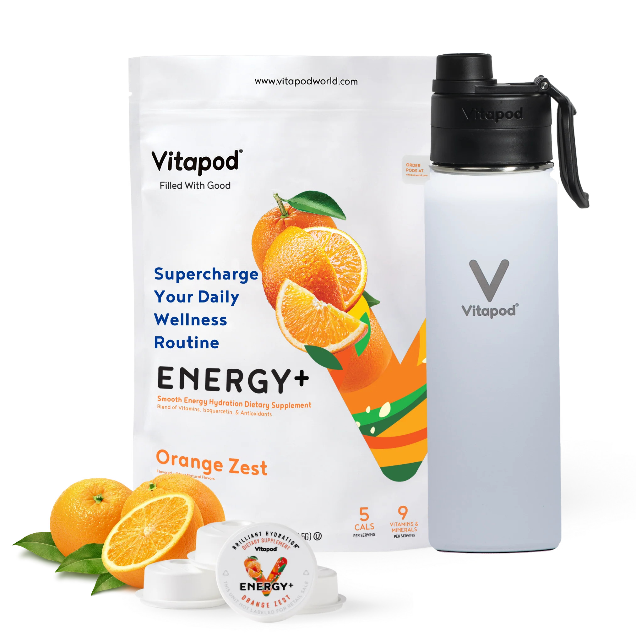 Vitapod Go Starter Bundle - ENERGY+ Orange Zest | Vitapod
