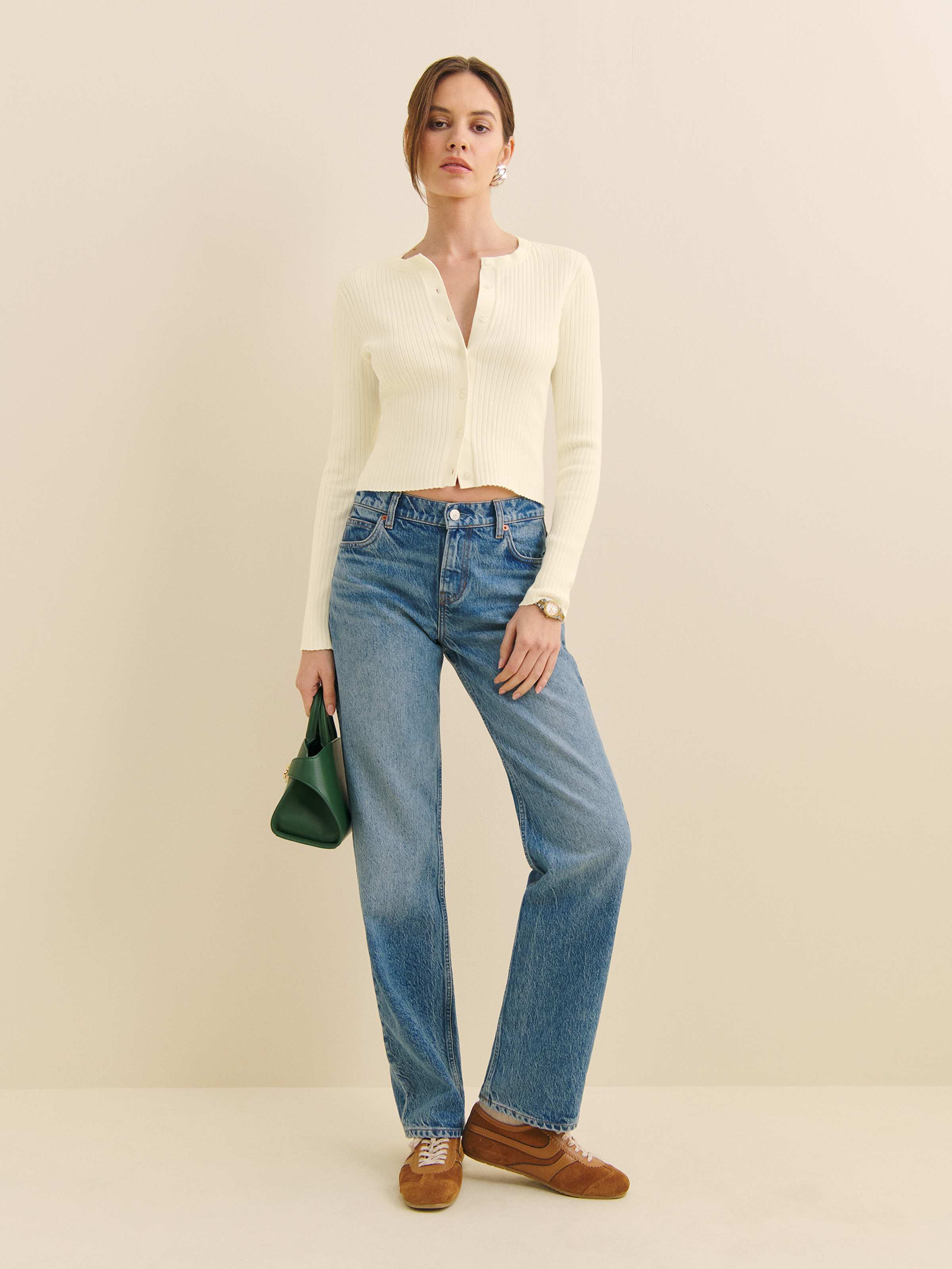 Joanne Cotton Cardigan | Reformation (Global)
