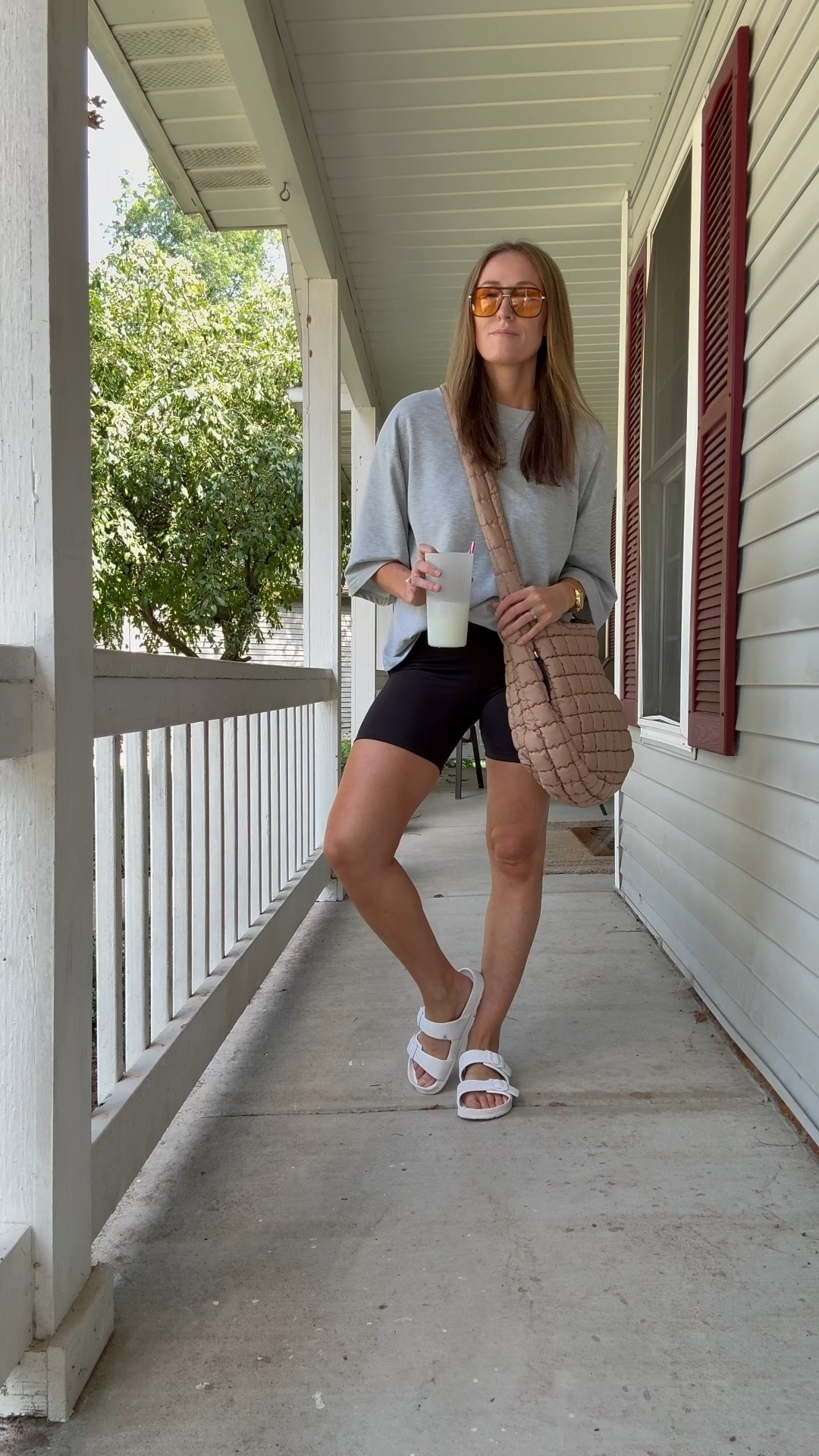 7/25/25 ✨ Top is from a set, and I got a medium. Shorts are a small.

Everyday outfits. Easy outfits. Easy outfit ideas. Neutral basics. Summer outfits. Summer outfit idea. Casual outfits. Basic mom outfit. Casual outfit idea. Casual outfit. Everyday outfit. Mom outfit. Street style. Casual mom outfit. Two piece set. Amazon outfit. Slide sandals. Cookout outfit idea. Backyard bbq outfit idea.
