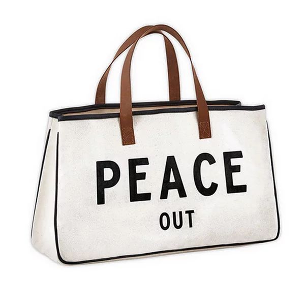 Christian Brands D3714 Canvas Tote - Peace Out | Walmart (US)