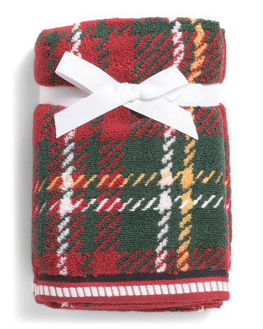 2pk Plaid Holiday Hand Towels | TJ Maxx