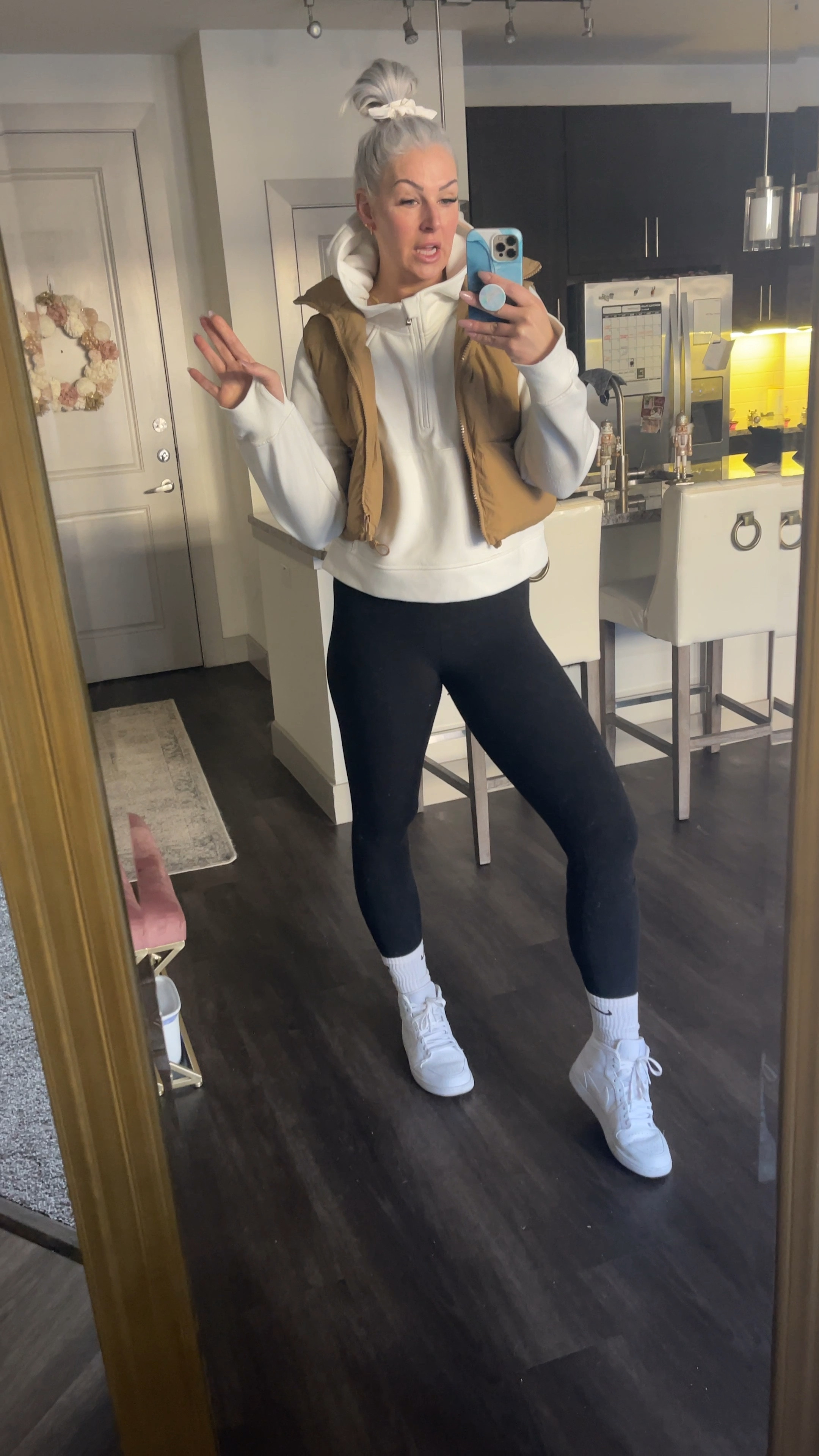 After Christmas gifts for yourself! Winter is here, invest in some cute layers for casual day to day or the gym! 

Love these leggings because they come in talls and regular. Super buttery soft! These Lulu lemon dupe is also a great Amazon bargain along with my fav crop puffy vest that comes in so many colors! 

Wearing a M in leggings and a L in both the hoodie and vest! 

#LTKVideo #LTKfindsunder50 #LTKGiftGuide