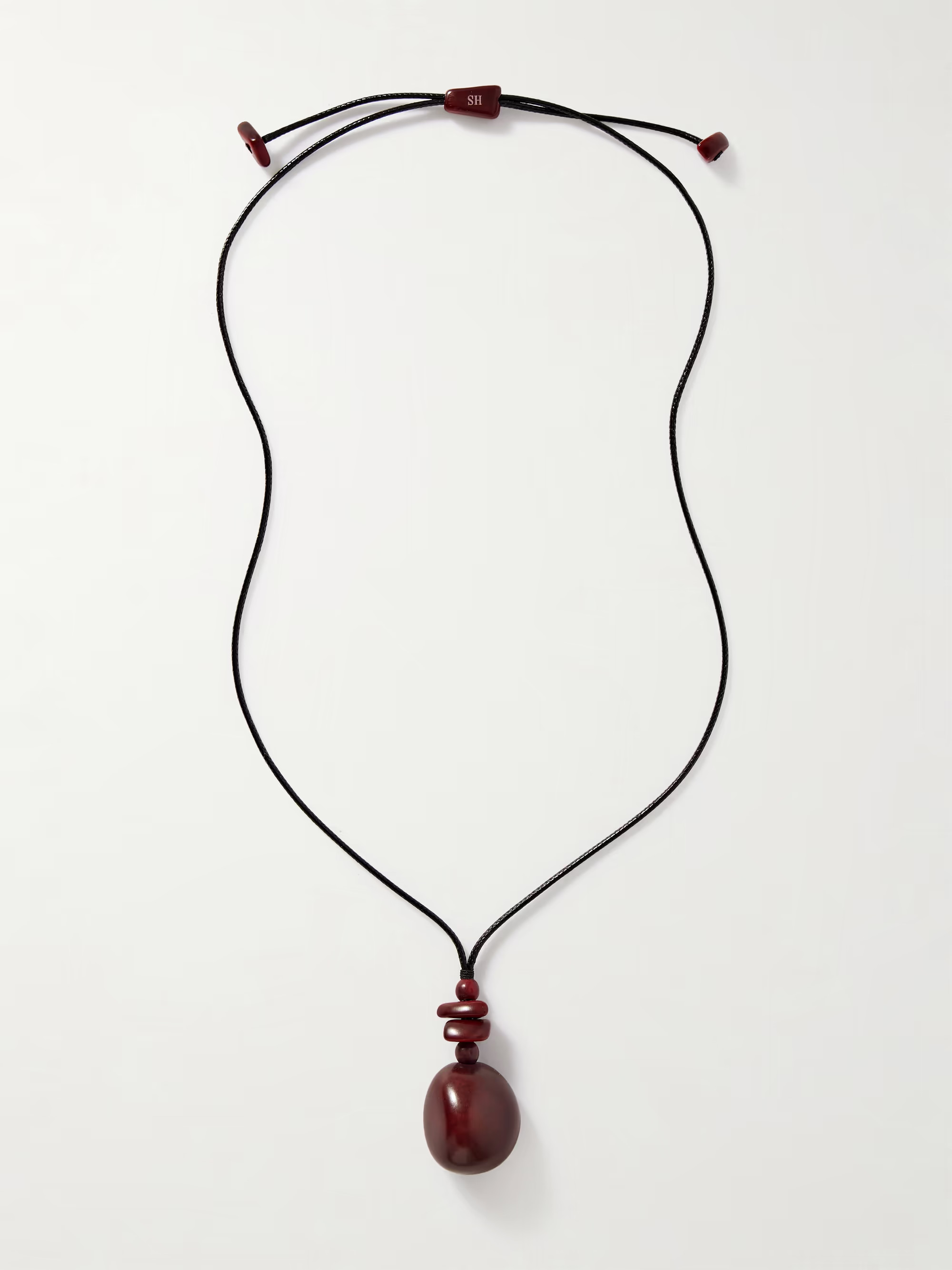 The Pendant tagua and leather necklace | NET-A-PORTER (UK & EU)