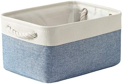 Fabric Storage Basket Foldable Organizer Basket Decorative Basket Toy Storage Basket with Handles... | Amazon (US)