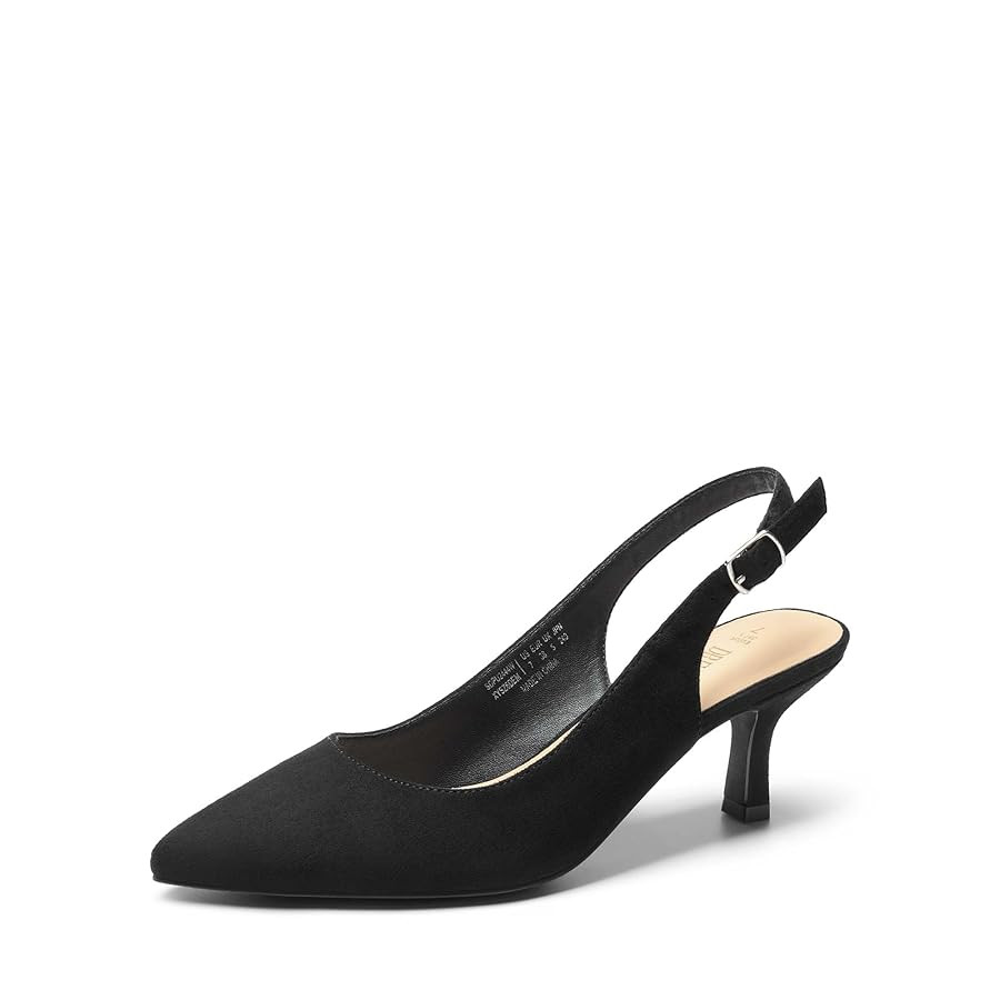 DREAM PAIRS Women's Low Kitten Heels Slingback Pointed Closed Toe Sandals Dress Party Elegant Wed... | Amazon (CA)