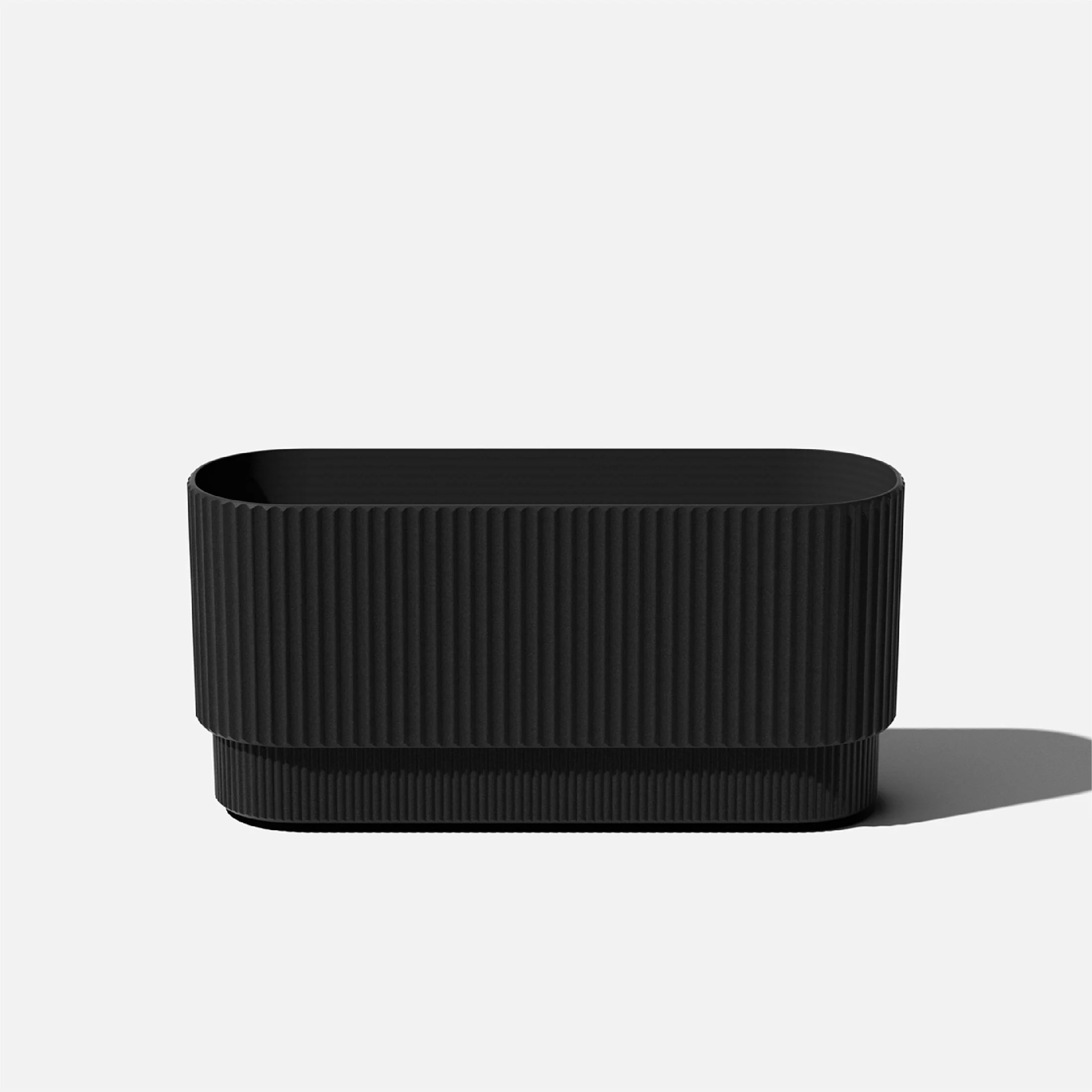 Veradek Demi Series 30" Long Plastic-Stone Planter - Black - Walmart.com | Walmart (US)