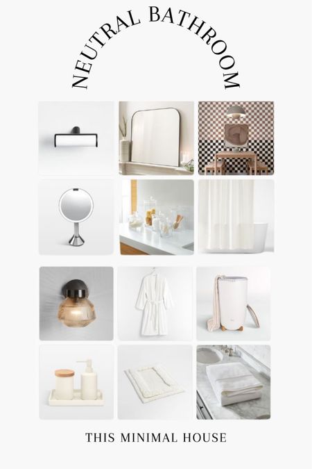 If you’re starting off the new year with a bathroom refresh, or just want a few new pieces, check out these neutral bathroom pieces! That checkerboard wallpaper is giving me the heart eyes! #neutralbathroom #bathroomrefresh #bathroomaccessories

#LTKhome #LTKfindsunder100 #LTKsalealert