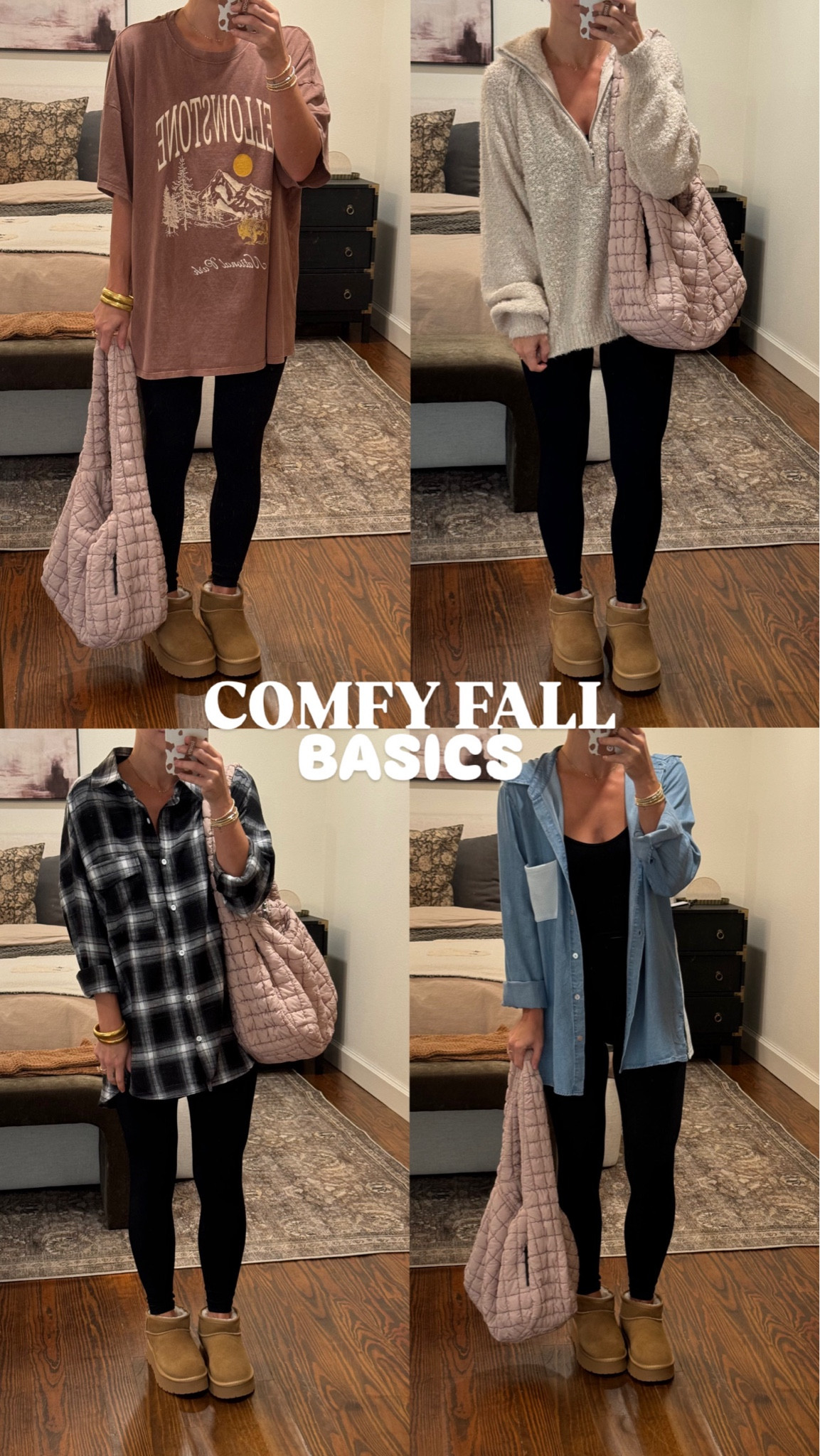 TODAY ONLY: Extra 25% off code FALL25

Wearing size small in everything 
Free people quilted Carryall look for less
Ugg ultra mini look for less size 7

#fall #basics #comfy #laurabeverlin 

#LTKFindsUnder50 #LTKSaleAlert #LTKFindsUnder100