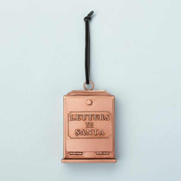 Mini Letters To Santa Vintage Mailbox Christmas Tree Ornament Copper Finish - Hearth & Hand™ wi... | Target