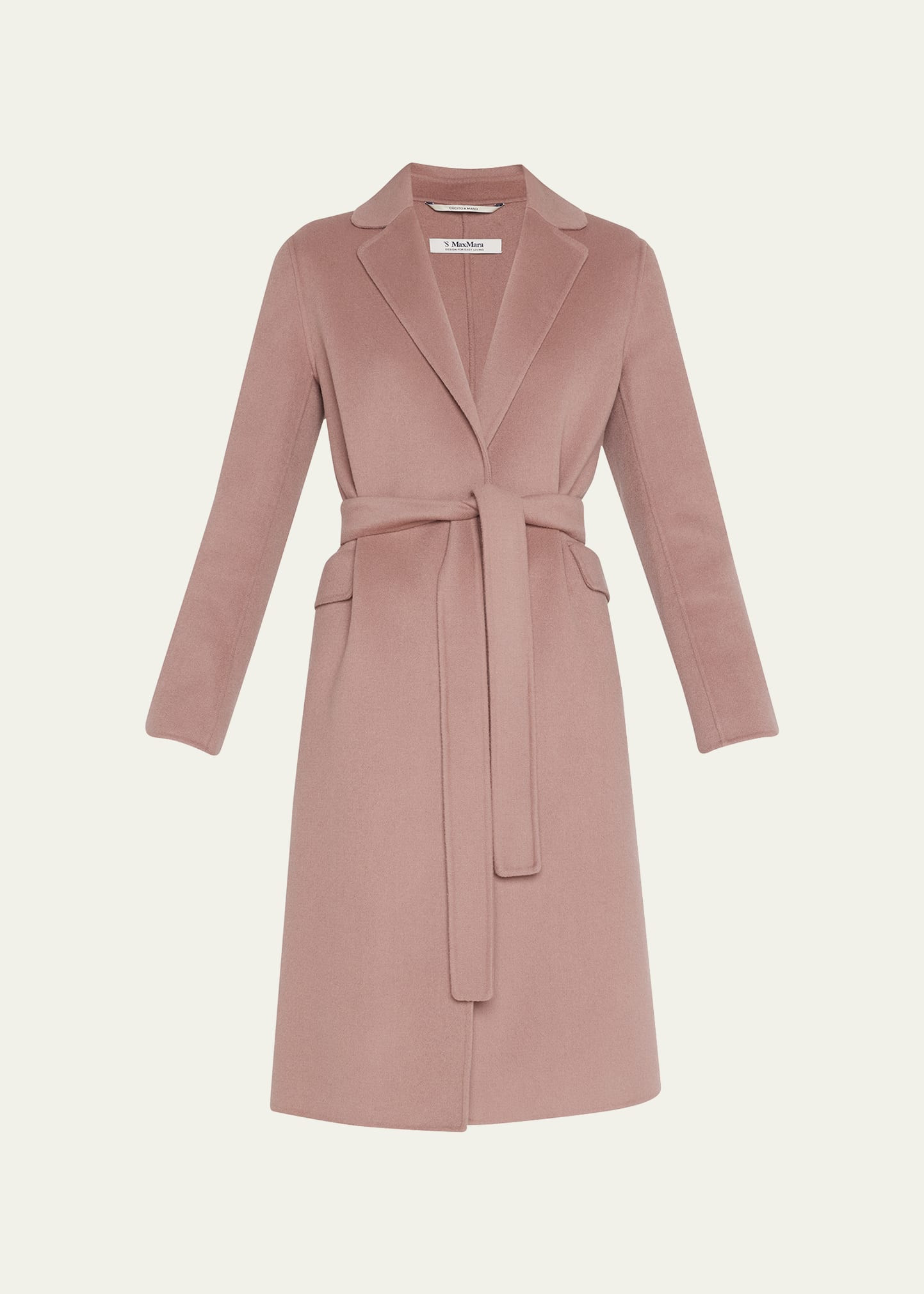 Max Mara Polly Self-Tie Wool Coat | Bergdorf Goodman