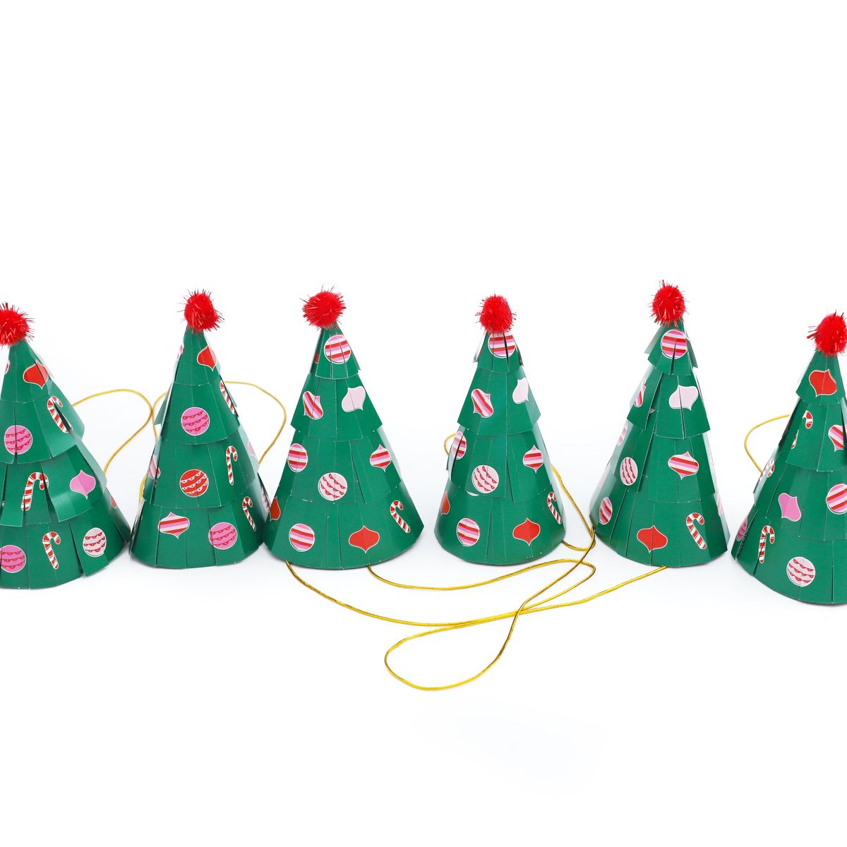 Packed Party 'Oh Christmas Tree' Mini Party Hats - Walmart.com | Walmart (US)