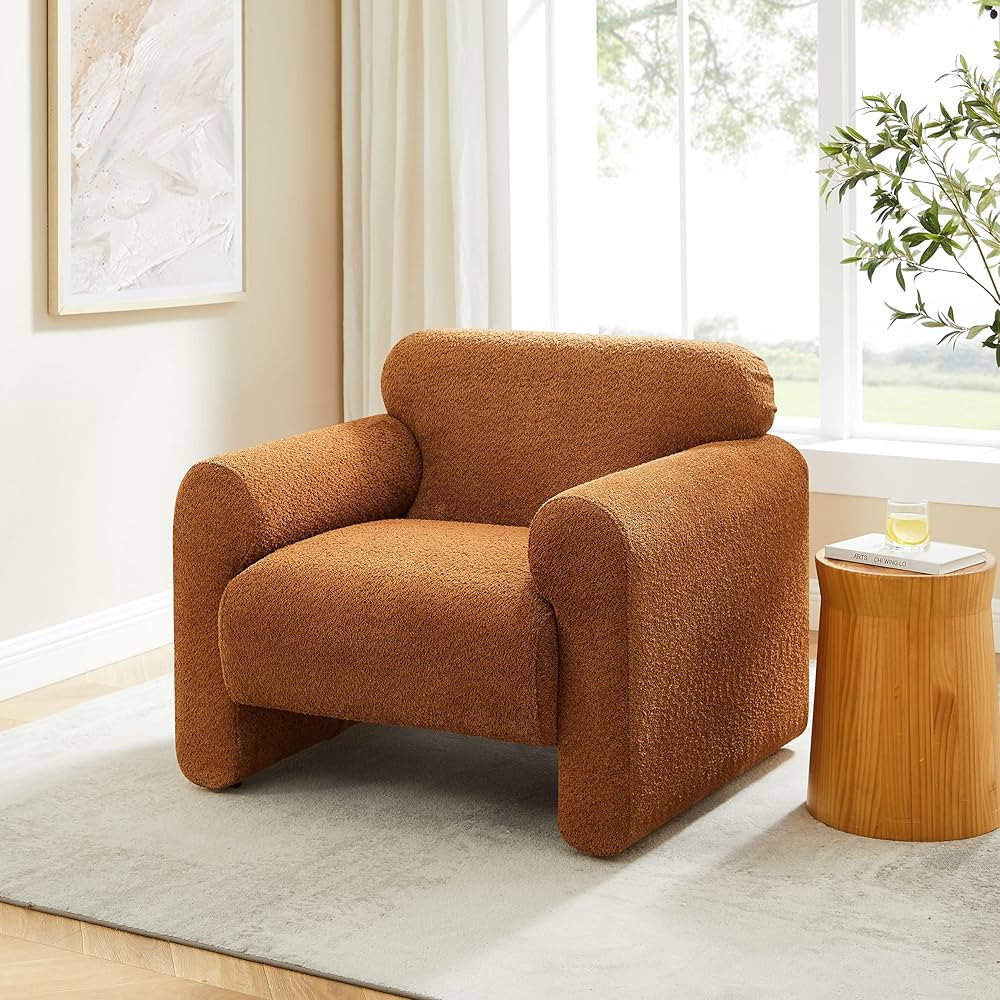 Living Room Accent Chair, Comfortable Armchair for Bedroom, Thick Seat Cushion Coffee Chair, Easy... | Amazon (US)