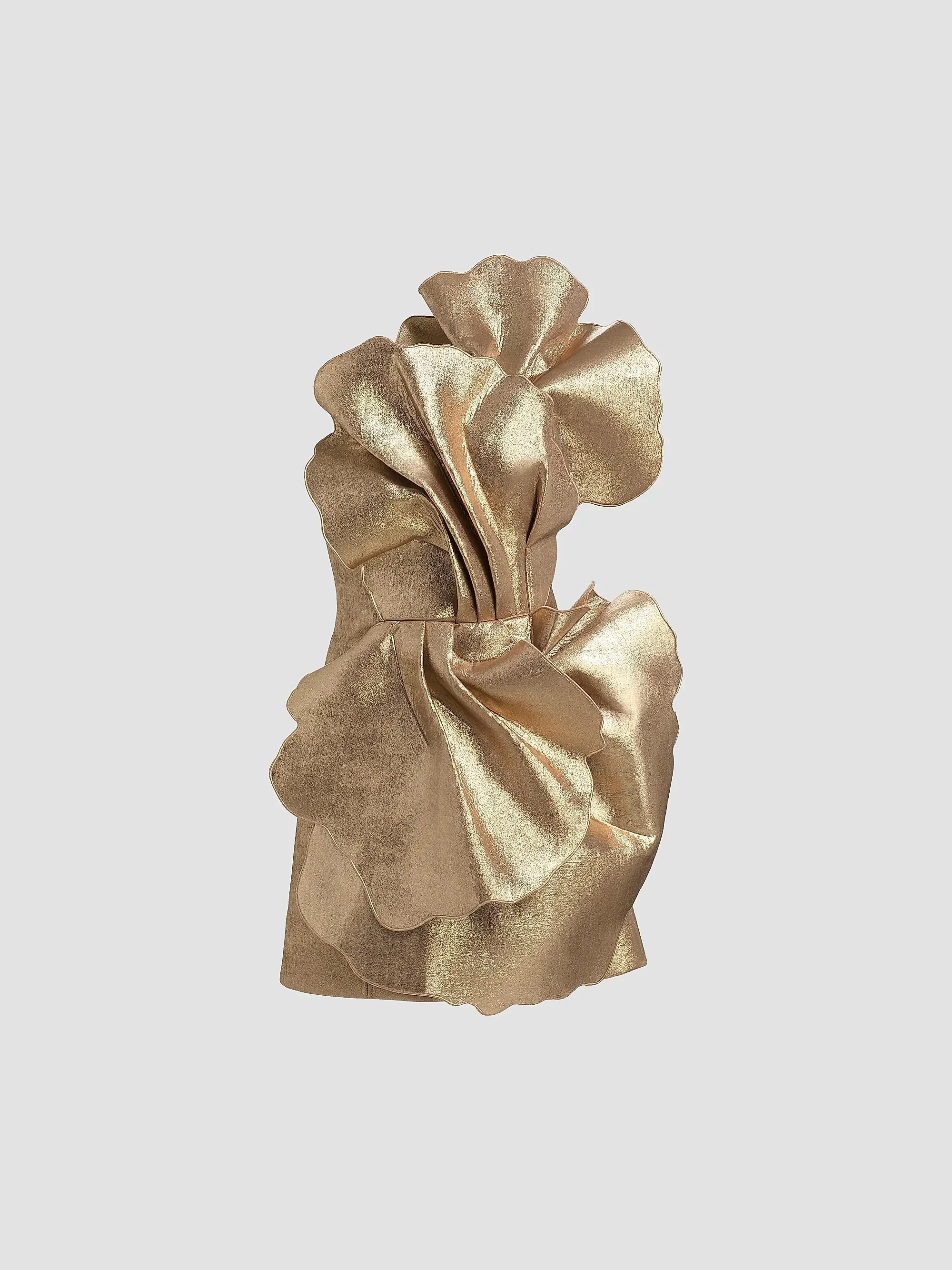 Oakenzale 3D Metallic One-Shoulder Mini Dress | Saks Fifth Avenue