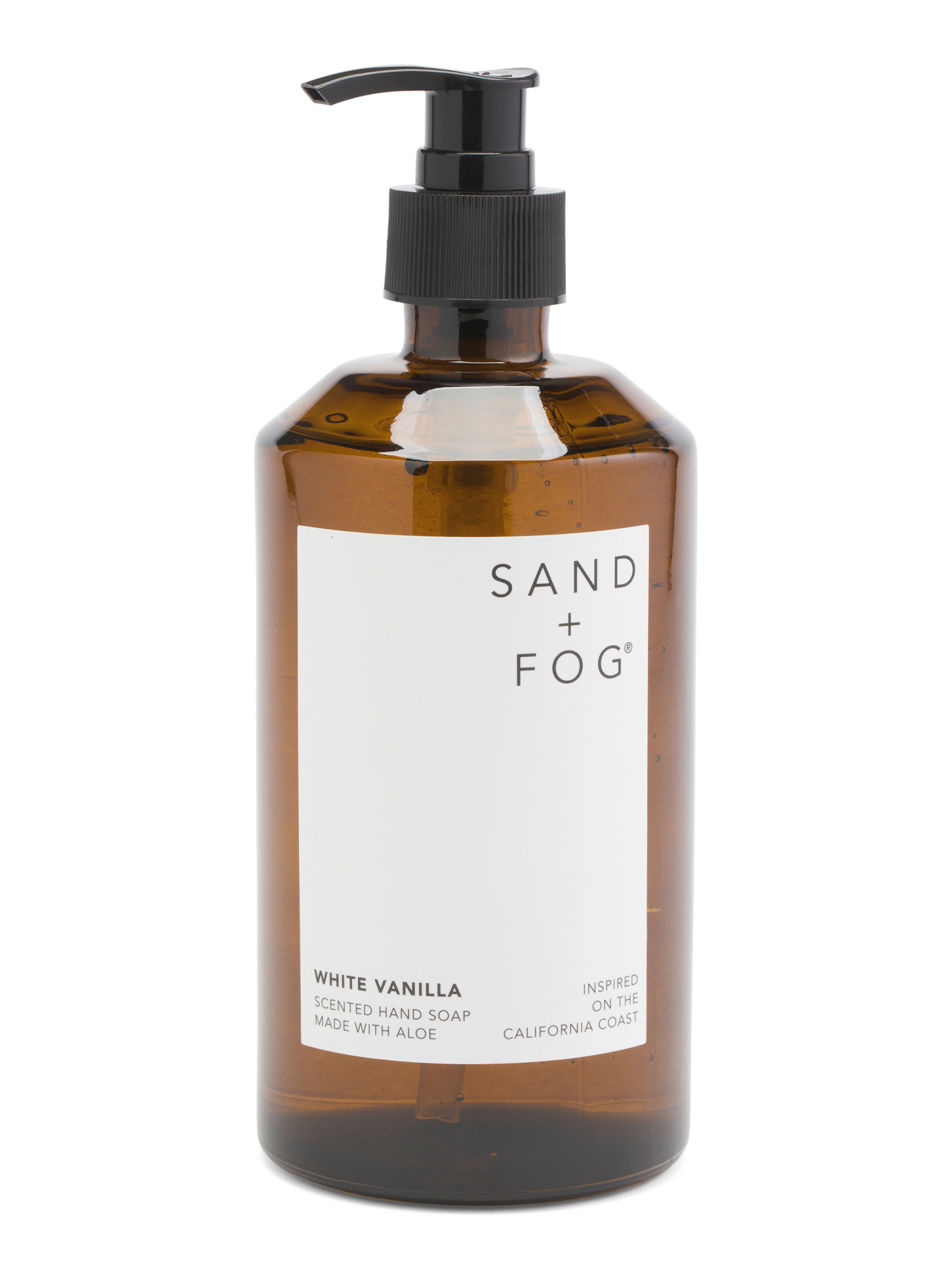 16oz White Vanilla Hand Soap In Glass Jar | TJ Maxx