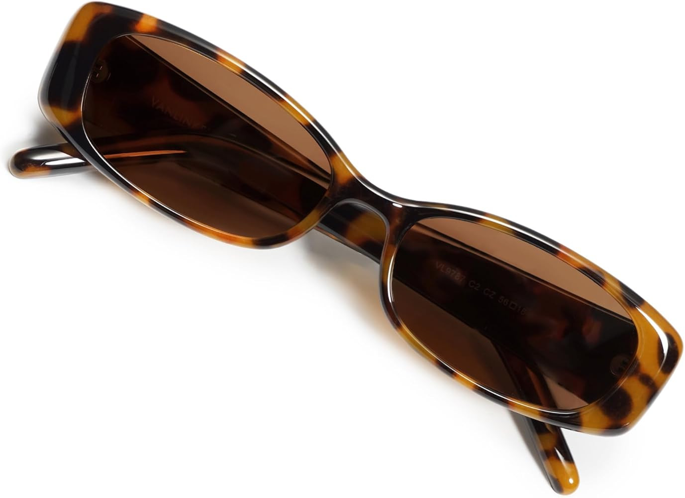 VANLINKER Trendy Small Polarized Rectangle Sunglasses for Women Men Retro 90s Shades VL9787 | Amazon (US)