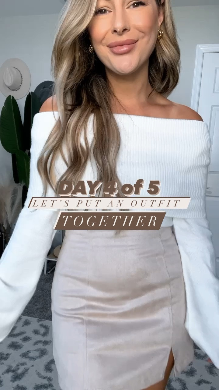 The dreamiest of outfits for falllll —- this open shoulder sweater is super soft and cozy and the mini skirt with the side slit is 👌🏼—available in a black faux top!!! 

Save 15% off your order over $65 with code ilda15 



#LTKVideo #LTKSeasonal #LTKfindsunder50