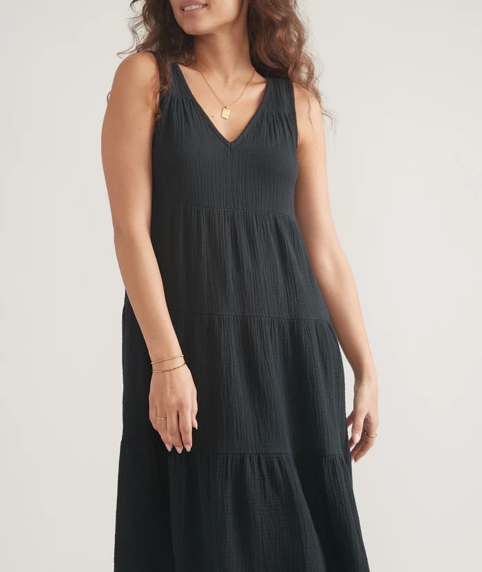 Corinne Double Cloth Maxi Dress | Marine Layer
