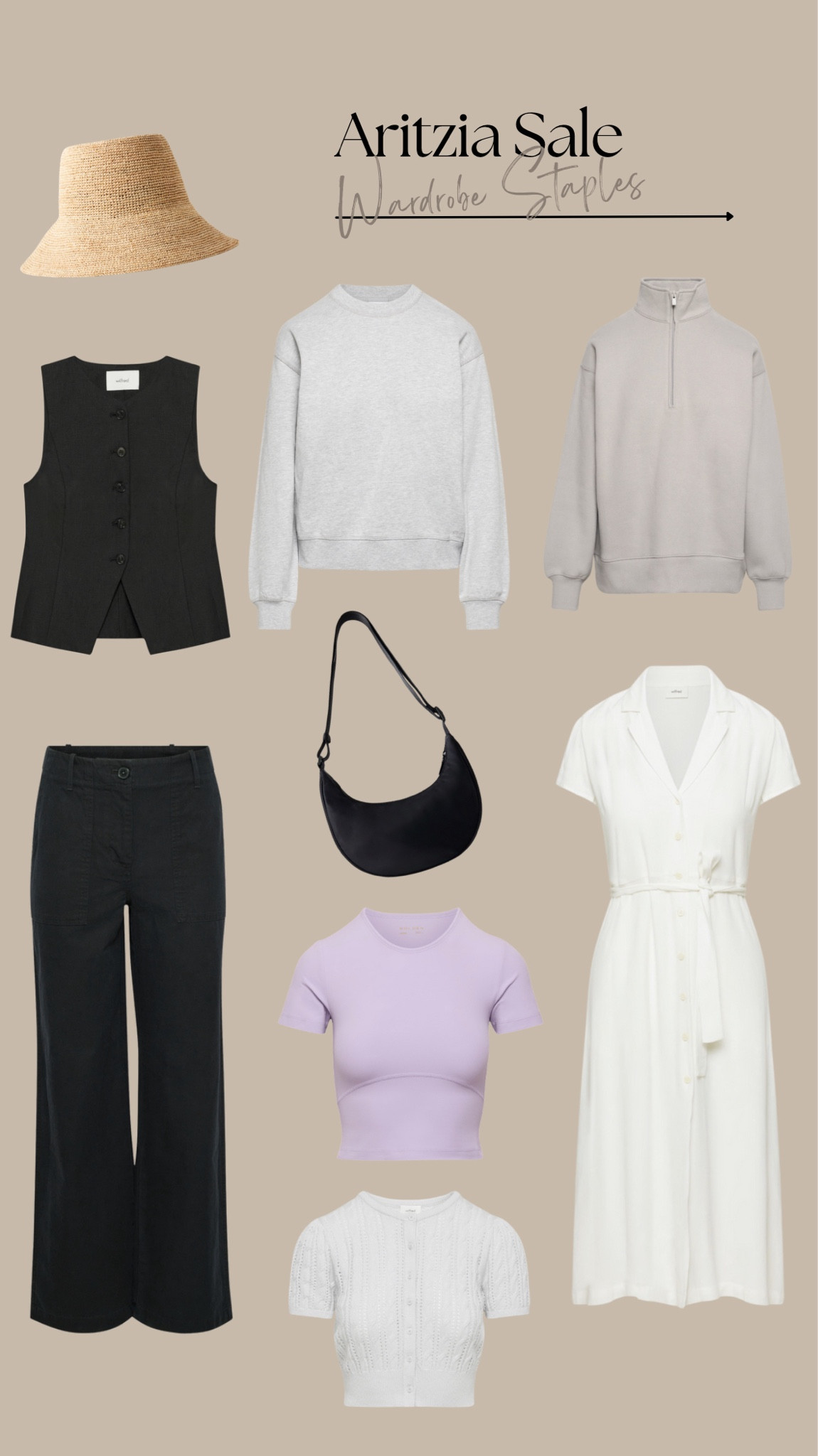 Aritzia Sale 

Belted dress, Phoebe Bag, linen vest, casual workwear, athleisure, airy terry, summer sweater, closet staples, minimal style, active wear, TNA butter, mom style, capsule wardrobe 

#LTKSummerSales