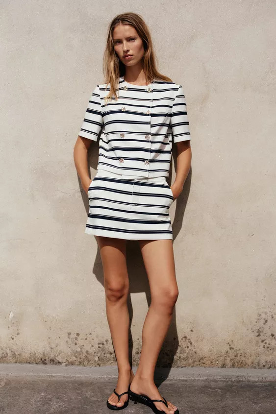 STRIPED SKORT | Zara US