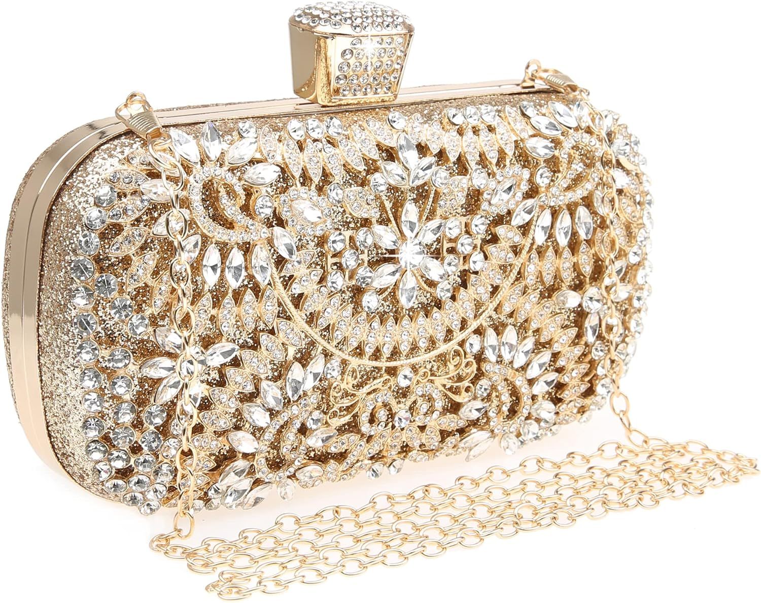DA BODAN Womens Sparkly Rhinestone Sequin Glitter bag Clutch Evening Handbag Shoulder Bags Purse ... | Amazon (US)